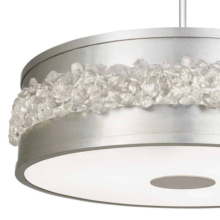 Fine Art Handcrafted Lighting Arctic Halo 32"W Round Pendant 876340 (Model 876340)