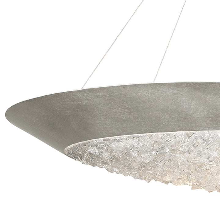 Fine Art Handcrafted Lighting Arctic Halo 32"W Round Pendant 876440 (Model 876440)