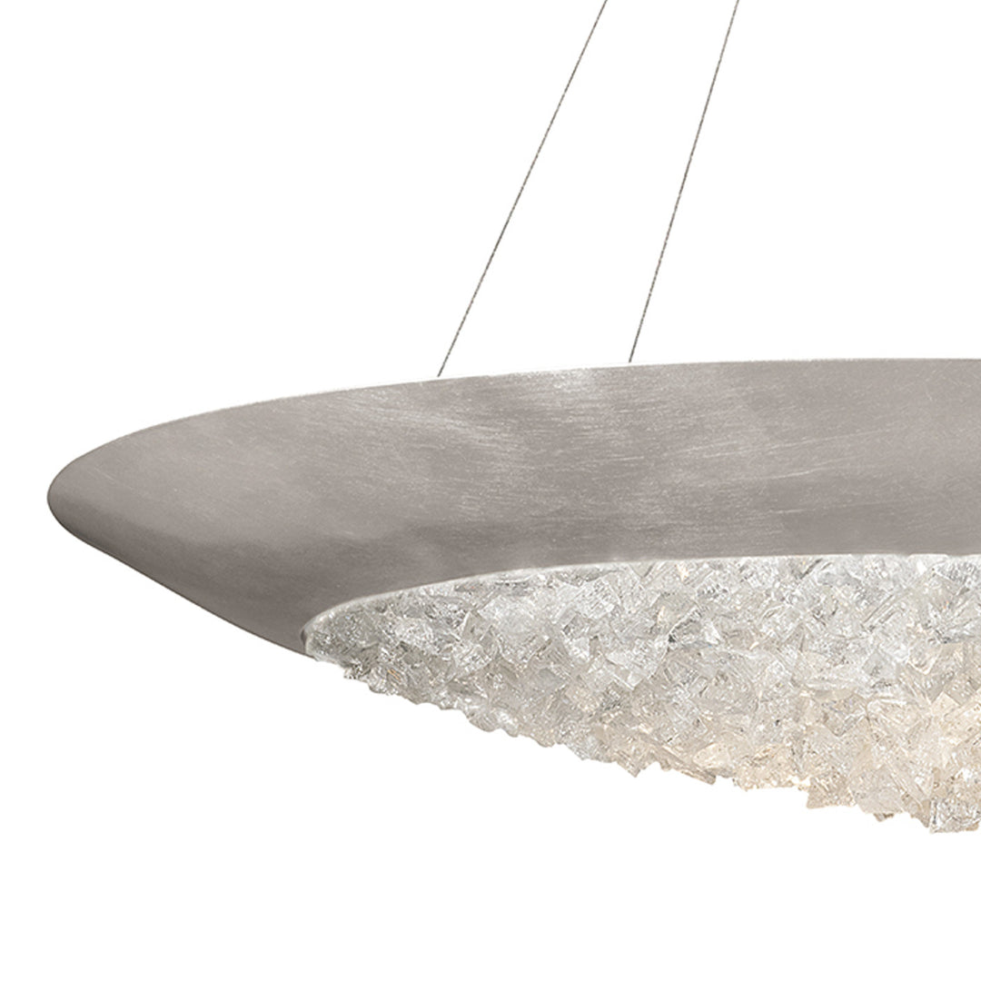 Fine Art Handcrafted Lighting Arctic Halo 44"W Round Pendant (Model 876540)