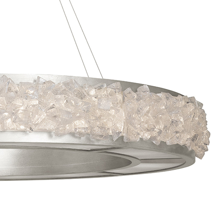 Fine Art Handcrafted Lighting Arctic Halo 38"W Round Pendant (Model 878040)