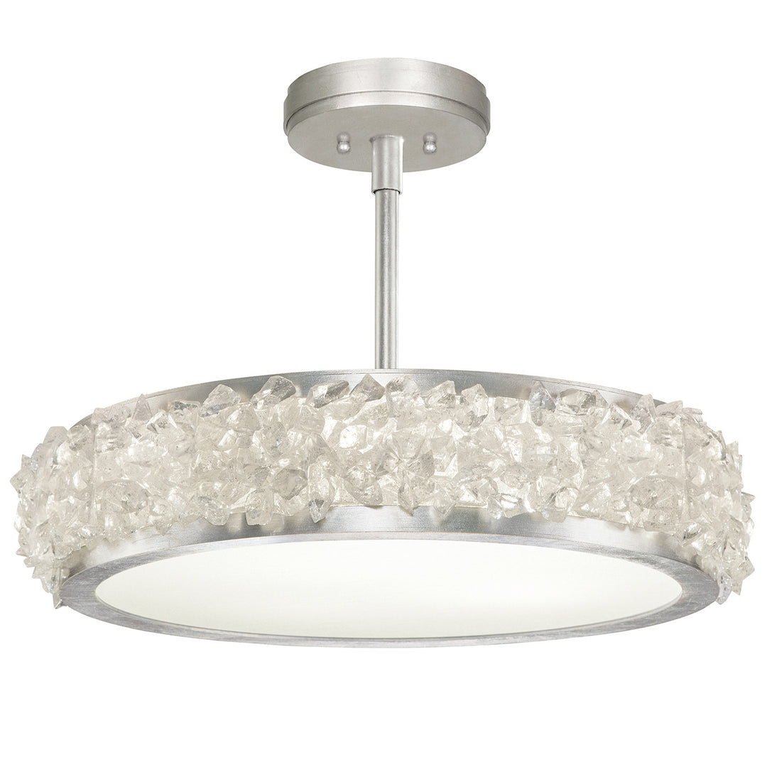 Fine Art Handcrafted Lighting Arctic Halo 23"W Round Semi-Flush Mount (Model 879940)