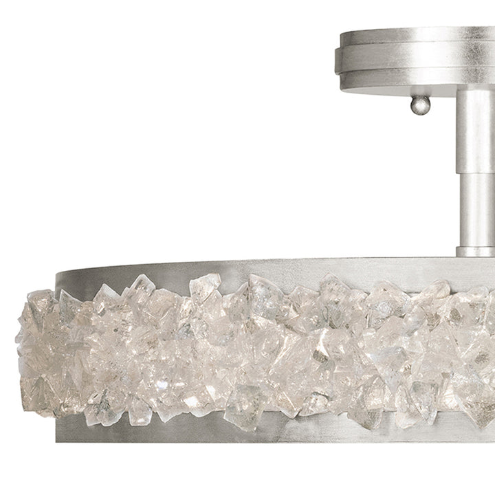 Fine Art Handcrafted Lighting Arctic Halo 23"W Round Semi-Flush Mount (Model 879940)