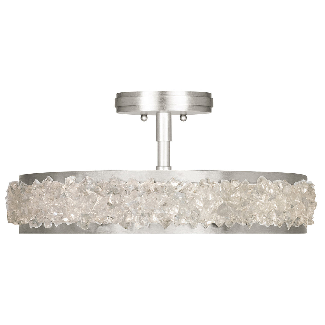Fine Art Handcrafted Lighting Arctic Halo 23"W Round Semi-Flush Mount (Model 879940)
