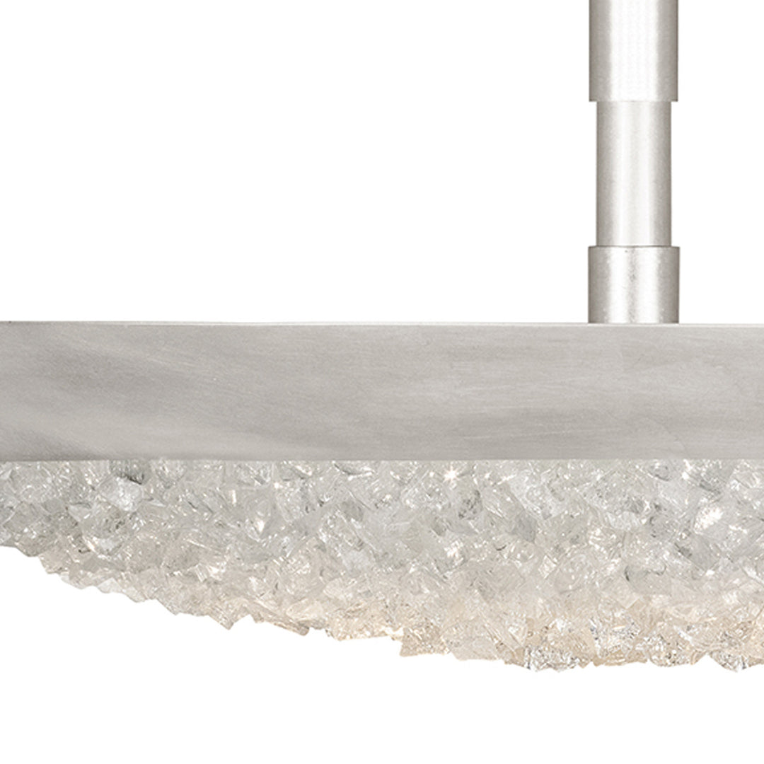 Fine Art Handcrafted Lighting Arctic Halo 20"W Round Semi-Flush Mount (Model 880040)