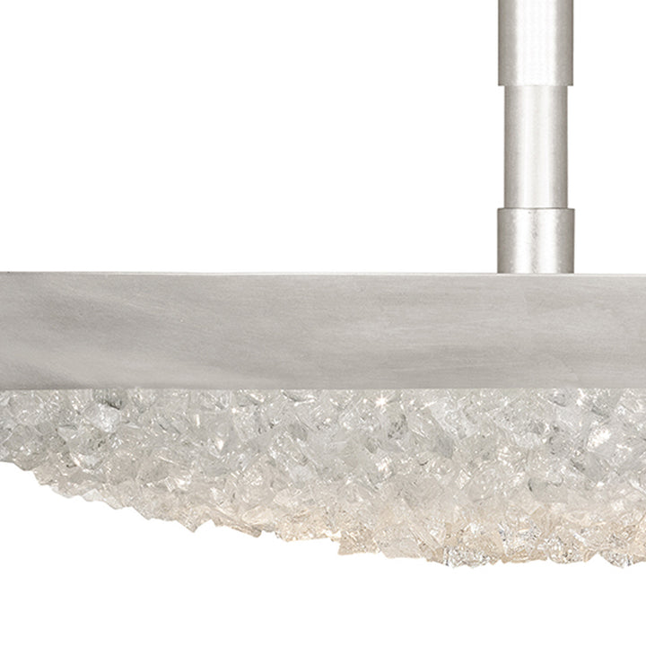Fine Art Handcrafted Lighting Arctic Halo 20"W Round Semi-Flush Mount (Model 880040)