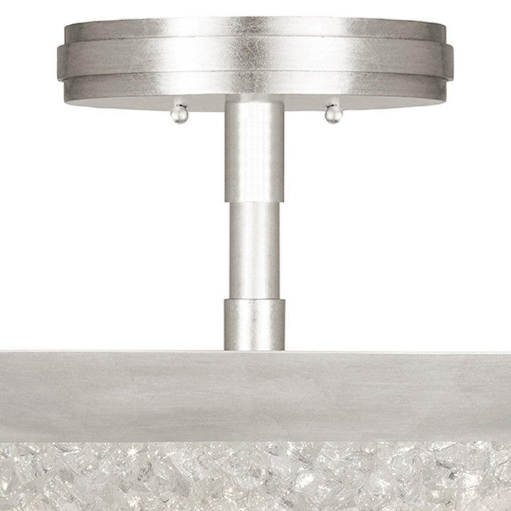 Fine Art Handcrafted Lighting Arctic Halo 20"W Round Semi-Flush Mount (Model 880040)