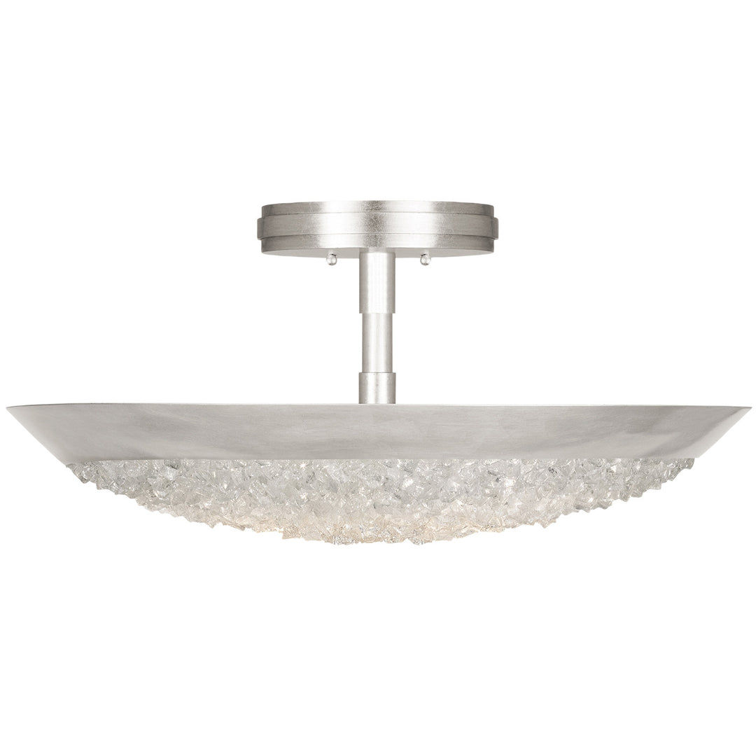 Fine Art Handcrafted Lighting Arctic Halo 20"W Round Semi-Flush Mount (Model 880040)