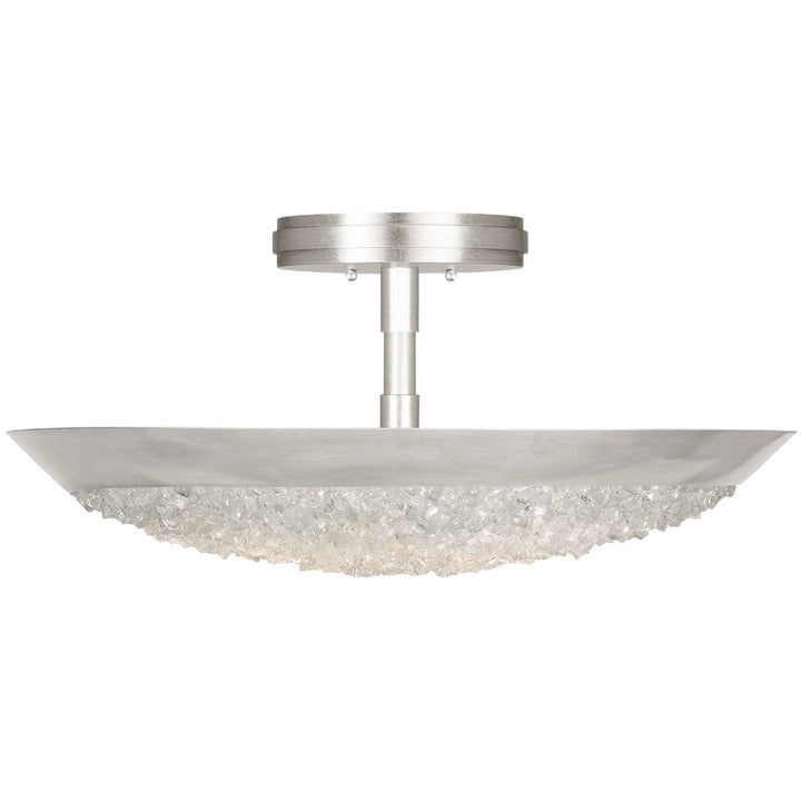 Fine Art Handcrafted Lighting Arctic Halo 20"W Round Semi-Flush Mount (Model 880040)