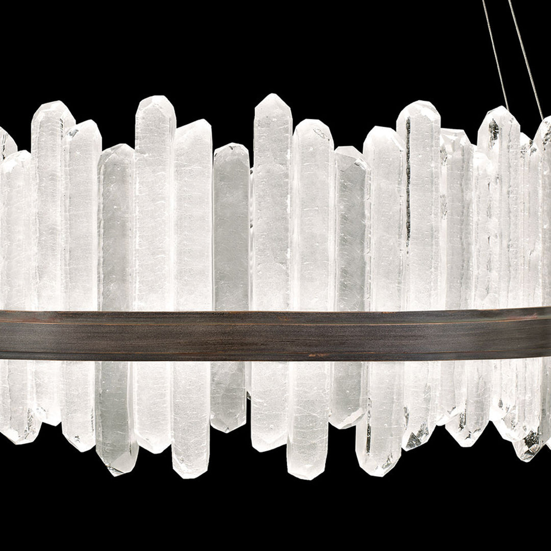 Fine Art Handcrafted Lighting Lior 41"W Round Pendant 882840 (Model 882840)