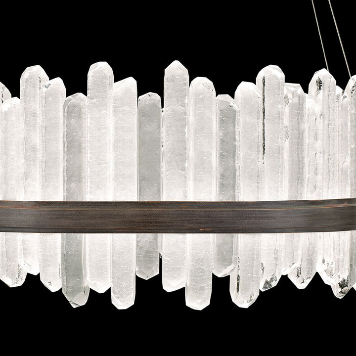 Fine Art Handcrafted Lighting Lior 41"W Round Pendant 882840 (Model 882840)