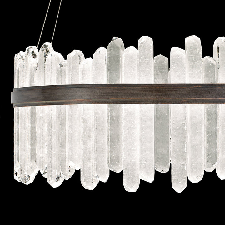 Fine Art Handcrafted Lighting Lior 41"W Round Pendant 882840 (Model 882840)