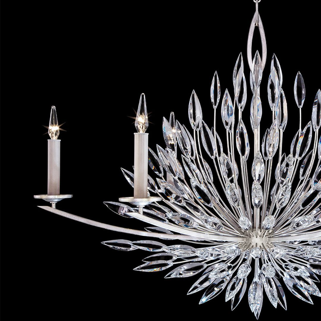 Fine Art Handcrafted Lighting Lily Buds 48"W Oblong Chandelier (Model 883240)