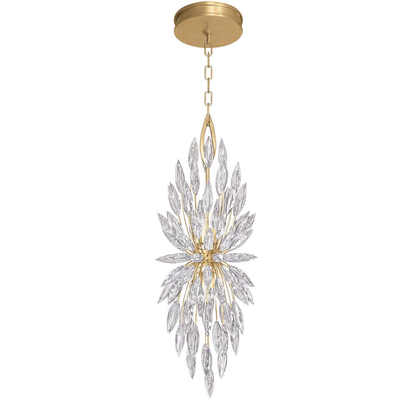 Fine Art Handcrafted Lighting Lily Buds Pendant Chandeliers Fine Art Handcrafted Lighting Gold 13 x 37 