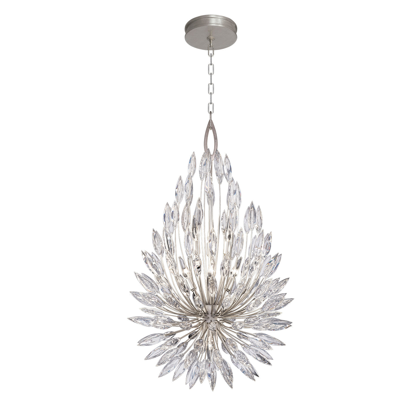 Fine Art Handcrafted Lighting Lily Buds Pendant Chandeliers Fine Art Handcrafted Lighting Silver 24 x 40 