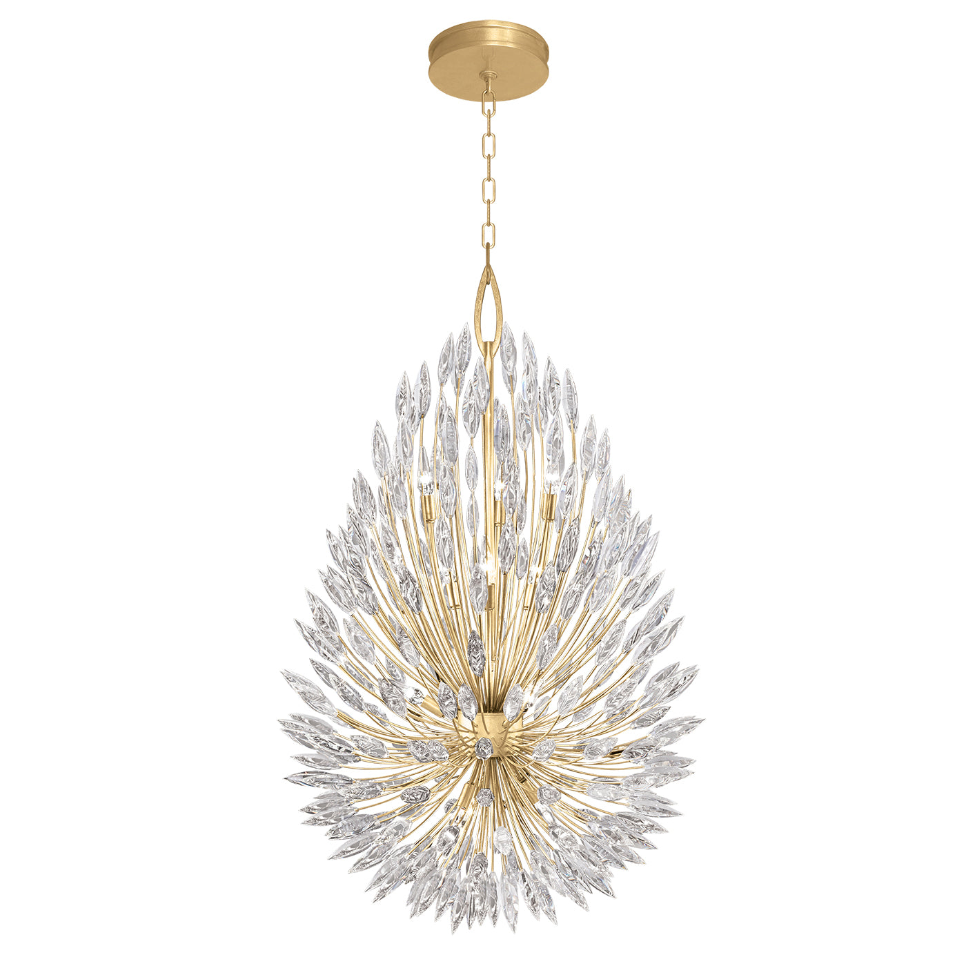 Fine Art Handcrafted Lighting Lily Buds Pendant Chandeliers Fine Art Handcrafted Lighting Gold 33.5 x 52 