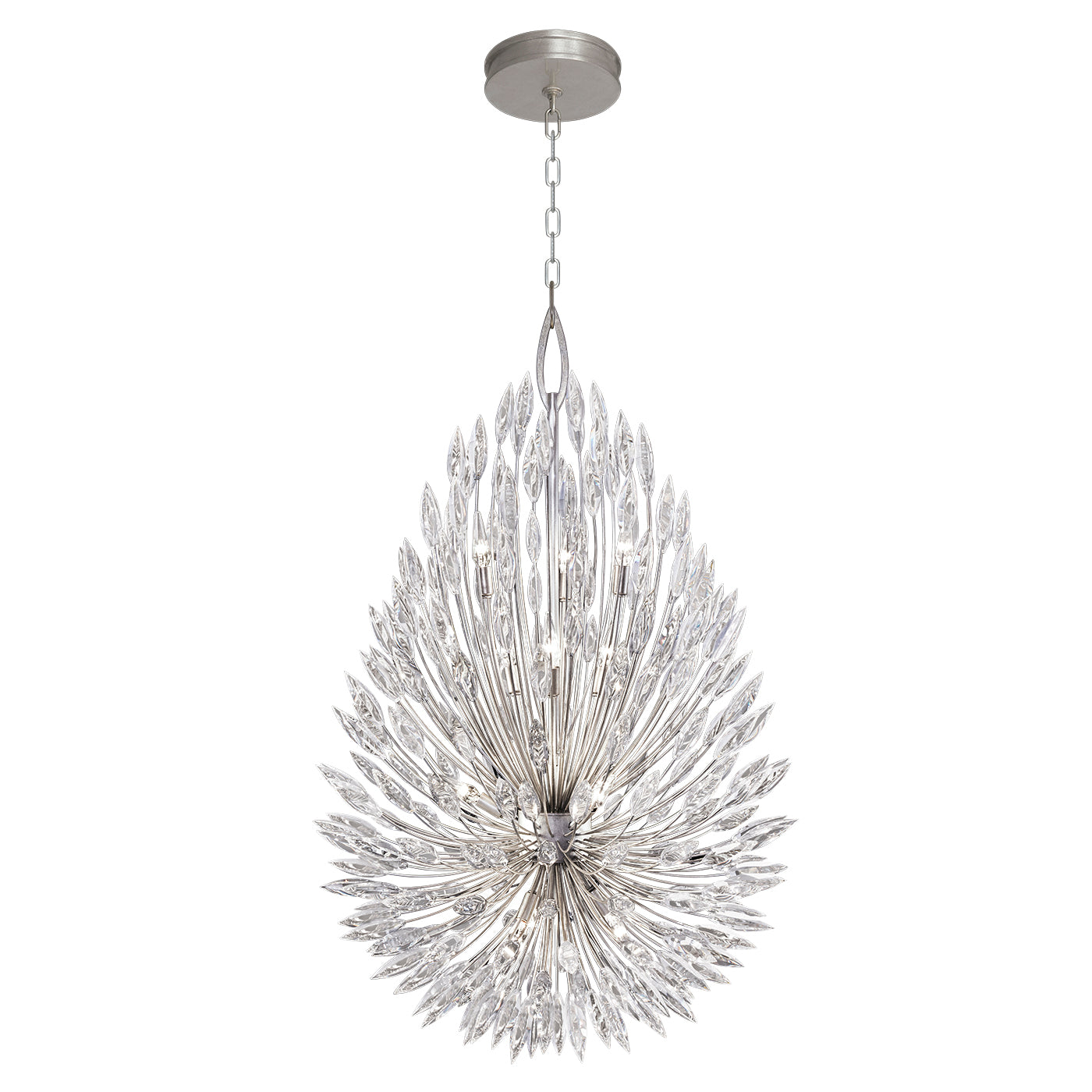 Fine Art Handcrafted Lighting Lily Buds Pendant Chandeliers Fine Art Handcrafted Lighting Silver 33.5 x 52 
