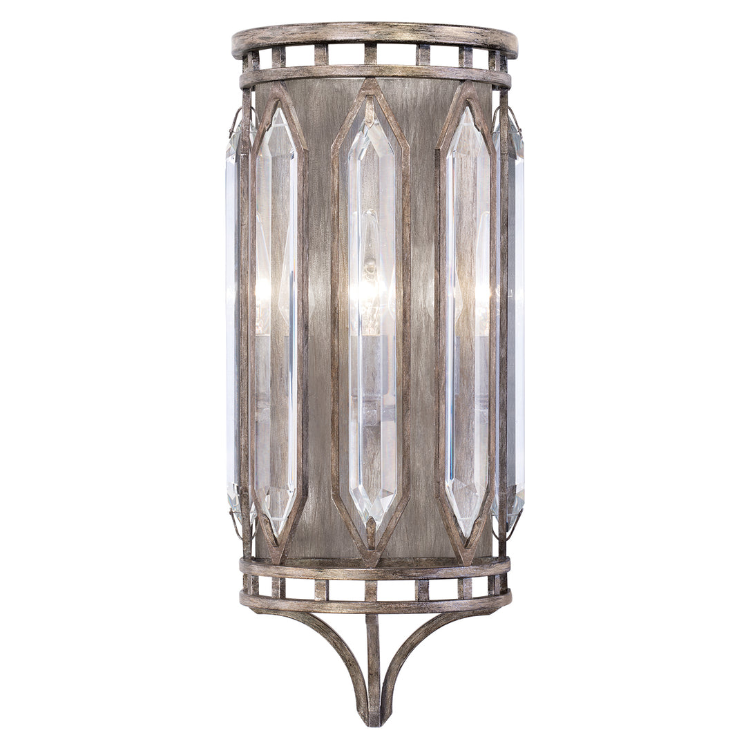 Fine Art Handcrafted Lighting Westminster Sconce Wall Sconces Fine Art Handcrafted Lighting Silver 9.25 x 22 