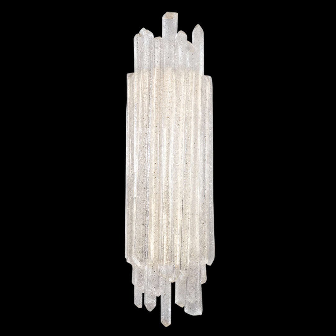 Fine Art Handcrafted Lighting Diamantina 22"H Sconce in Standard Silver Leaf (887450ST)