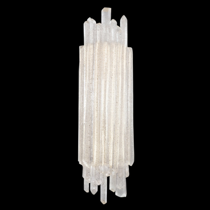 Fine Art Handcrafted Lighting Diamantina 22"H Sconce in Standard Silver Leaf (887450ST)