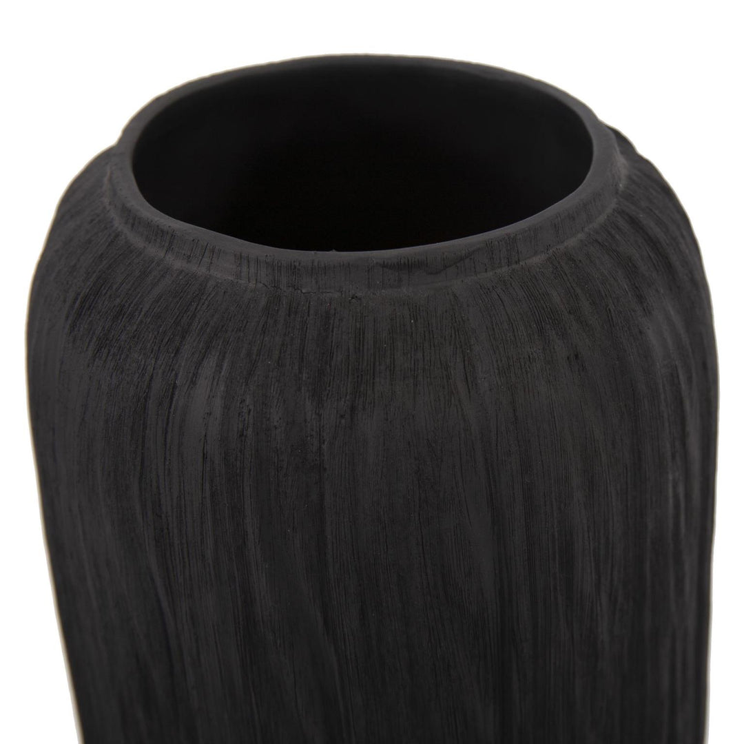 Howard Elliott Collection Reimann Large Black Vase