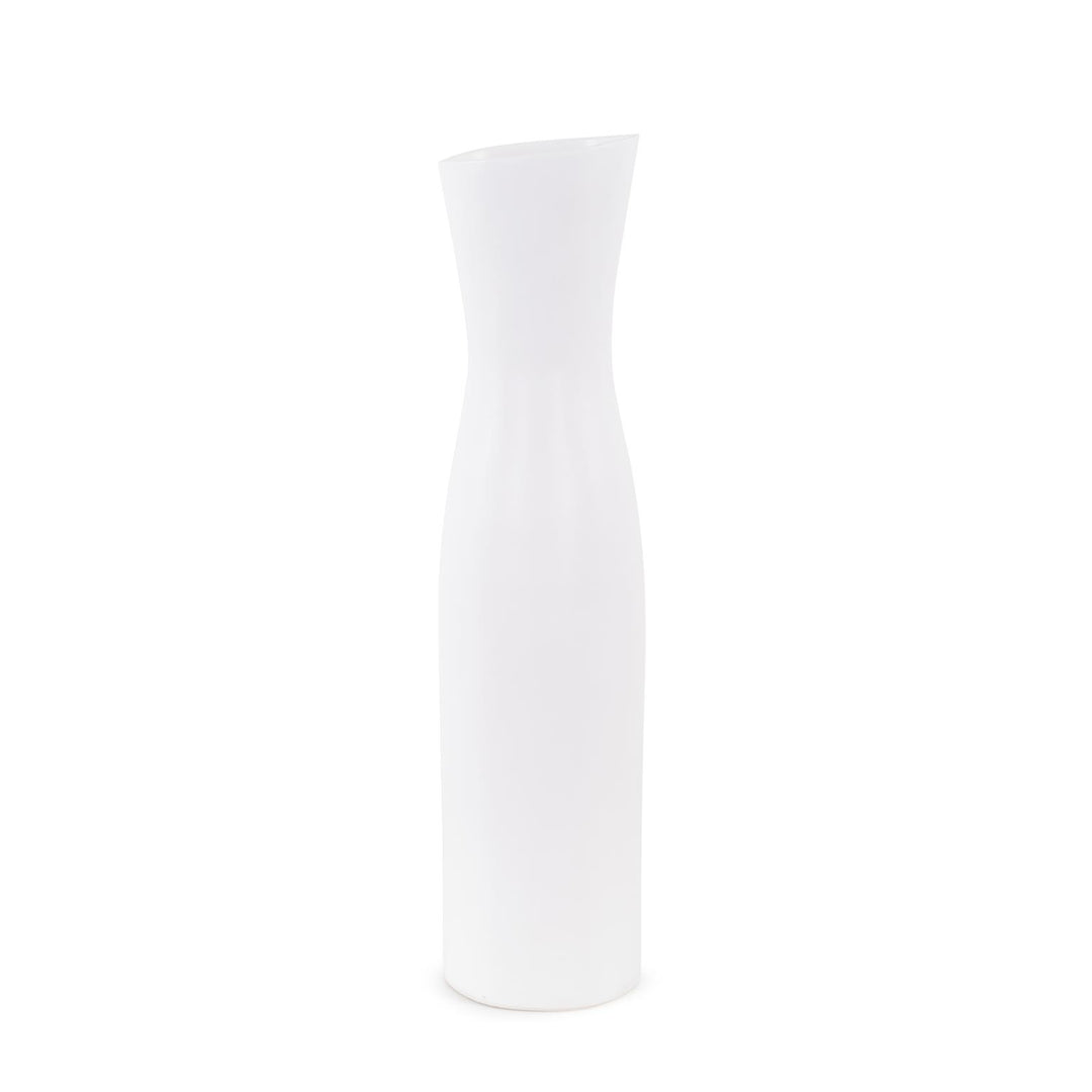 Howard Elliott Collection Larek Asymmetrical White Contemporary Ceramic Tall Vase Vases Howard Elliott Collection   