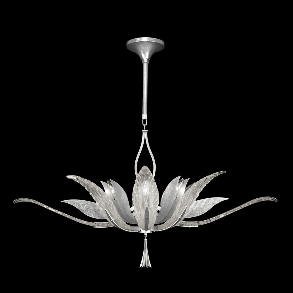 Fine Art Handcrafted Lighting Plume Pendant Pendants Fine Art Handcrafted Lighting Silver/White "Plumes" 40 x 23 