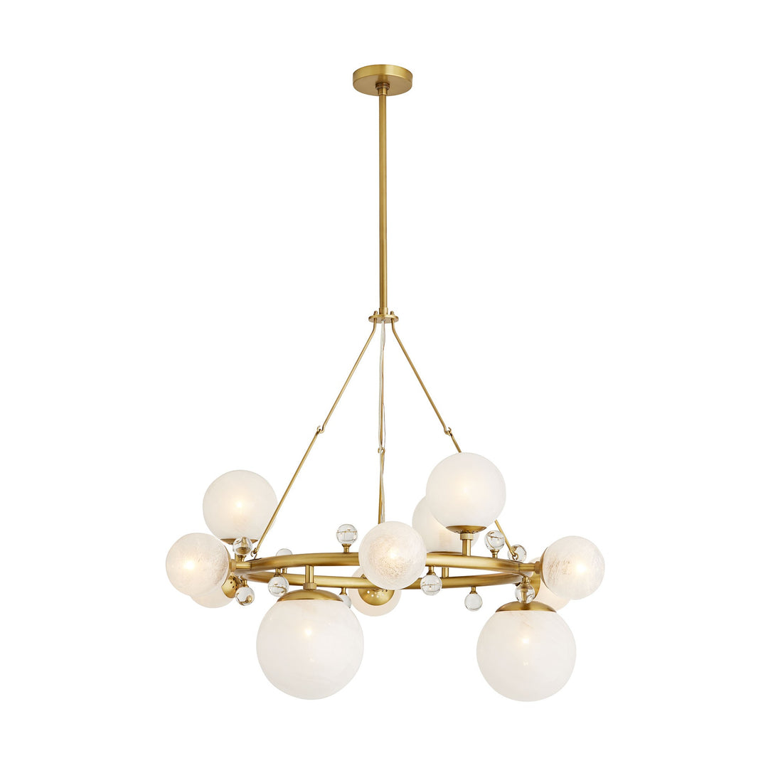 Arteriors 89447 Troon Round Chandelier crystal knob detail