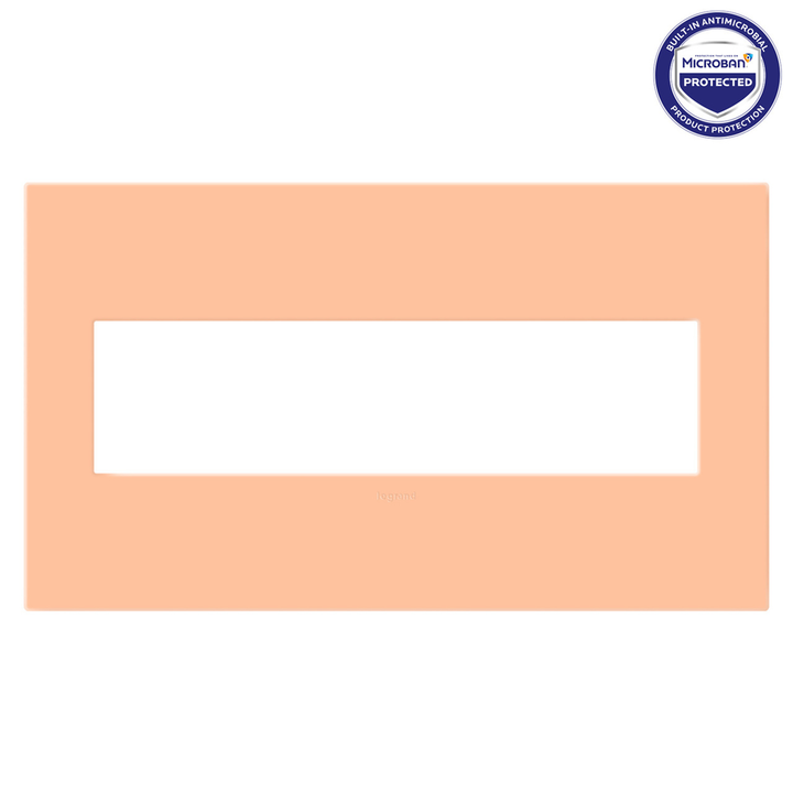 Legrand adorne Peachy 4-Gang wall plate