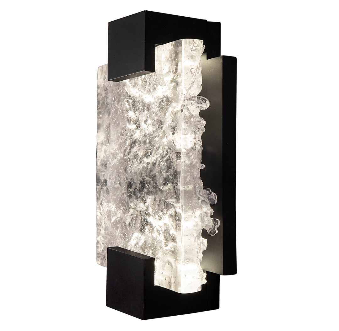 Fine Art Handcrafted Lighting Terra Sconce Wall Sconces Fine Art Handcrafted Lighting Black/Clear Glass 6.25 x 11.75 