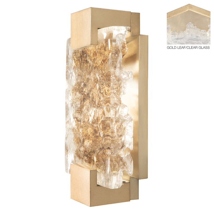 Fine Art Handcrafted Lighting Terra Sconce Wall Sconces Fine Art Handcrafted Lighting Gold/Clear Glass 6.25 x 11.75 