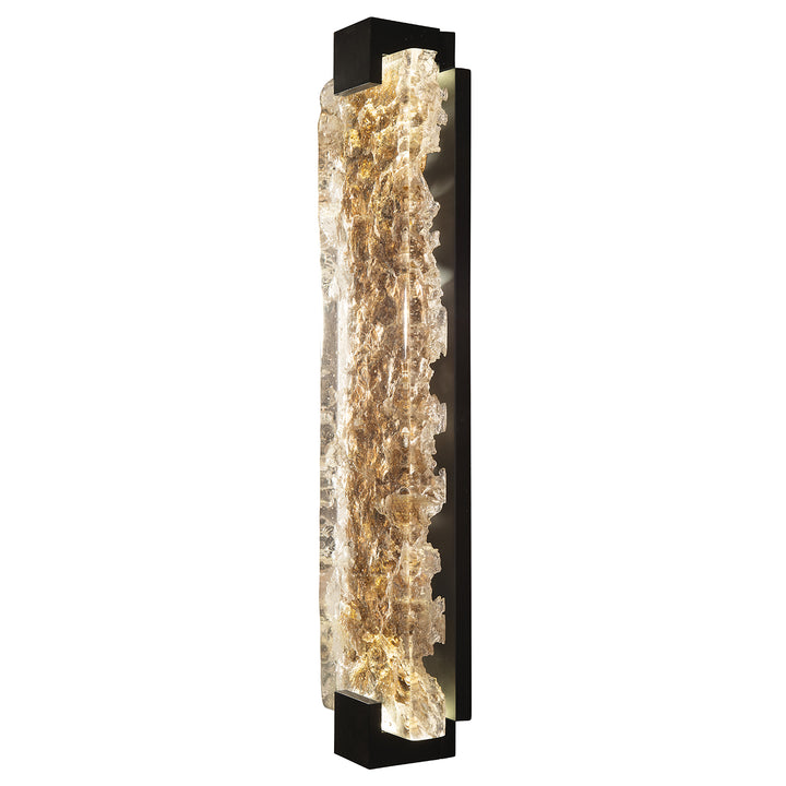 Fine Art Handcrafted Lighting Terra Sconce Wall Sconces Fine Art Handcrafted Lighting Black/Gold Leaf Glass 6.25 x 27.75 