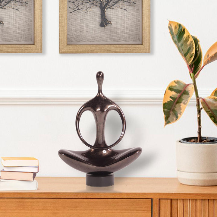 Howard Elliott Abstract Yoga Silhouette Sculpture