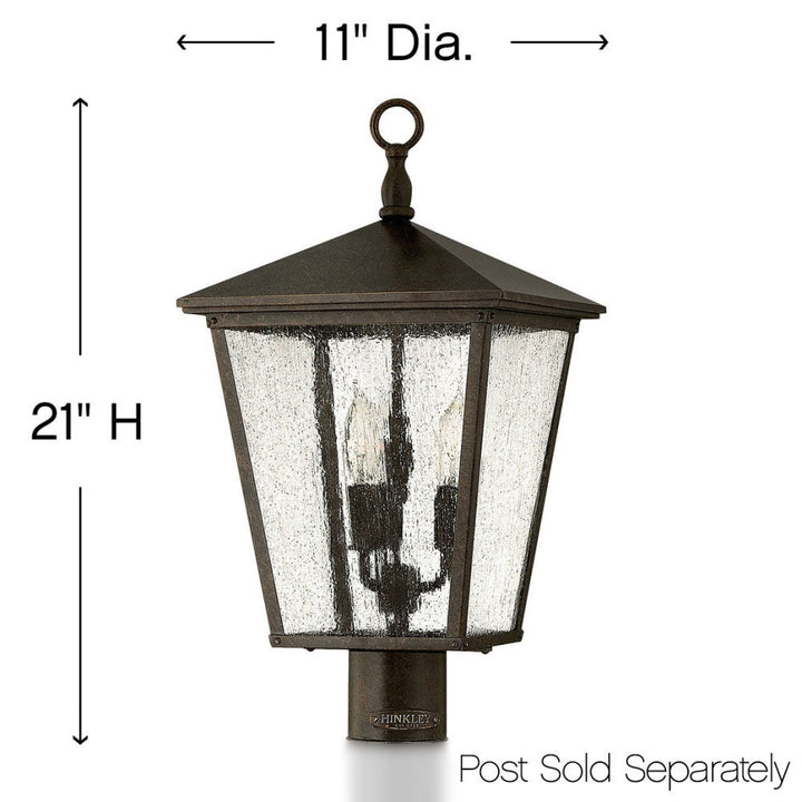 Hinkley Trellis Outdoor Post Mount Lantern