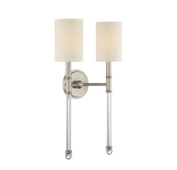 Essentials Fremont Sconce Wall Sconces Savoy House Satin Nickel 2 