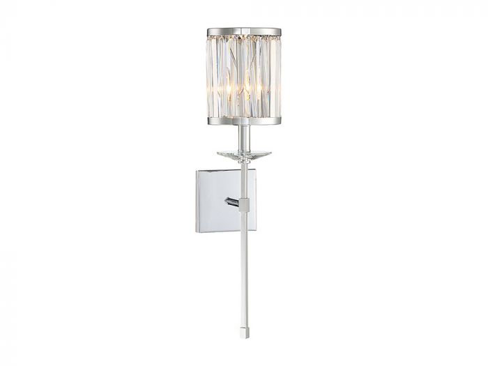 Savoy House Ashbourne Sconce Wall Sconces Savoy House Polished Chrome 1 