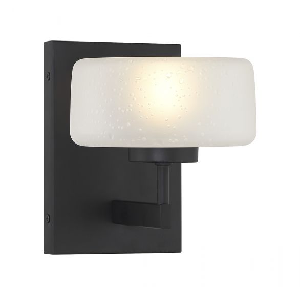 Essentials Falster Sconce Wall Sconces Savoy House Matte Black 1 