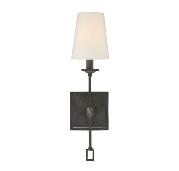 Savoy House Lorainne Sconce Wall Sconces Savoy House Oxidized Black 1