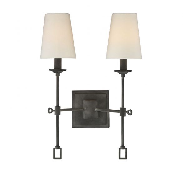 Savoy House Lorainne Sconce Wall Sconces Savoy House Oxidized Black 2