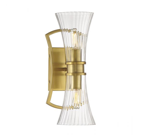 Savoy House Bennington Sconce Wall Sconces Savoy House Warm Brass 2 