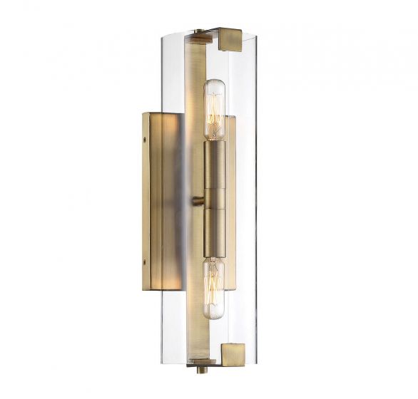 Essentials Winfield Sconce Wall Sconces Savoy House Warm Brass 2 