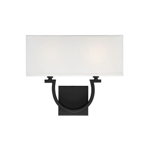 Essentials Rhodes Sconce Wall Sconces Savoy House Matte Black 2 