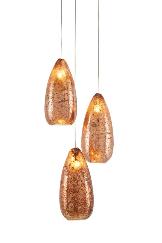 Rame 3-Light Round Multi-Drop Pendant | Overstock Pendants Currey & Company   