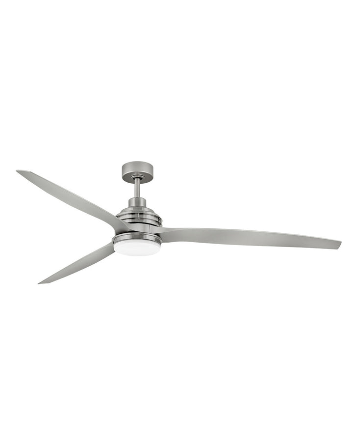 Hinkley Artiste LED Fan Outdoor Ceiling Fans Hinkley 72 Brushed Nickel Silver