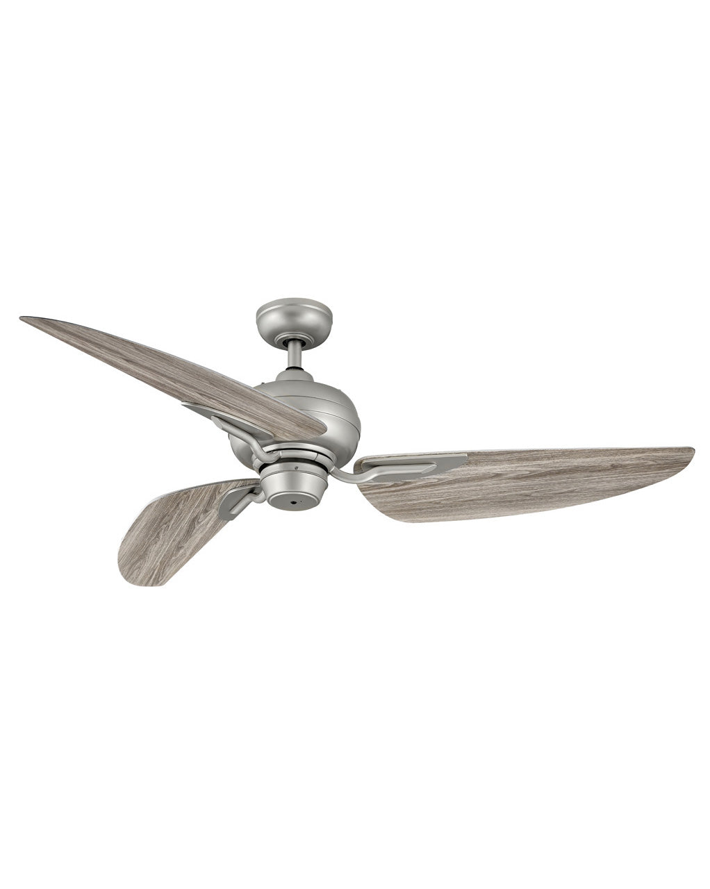 Hinkley Bimini Fan Outdoor Ceiling Fans Hinkley 60 Brushed Nickel Weathered Wood