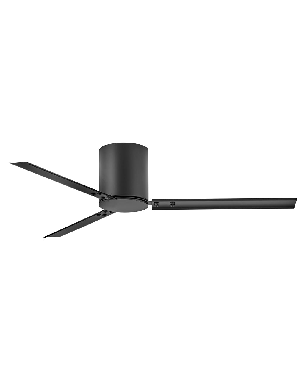 Hinkley Indy Flush Fan Outdoor Ceiling Fans Hinkley 58 Matte Black Matte Black