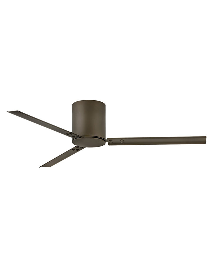 Hinkley Indy Flush Fan Outdoor Ceiling Fans Hinkley 58 Metallic Matte Bronze Metallic Matte Bronze