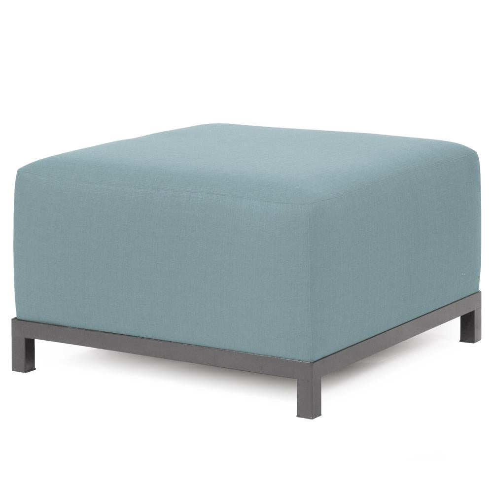 Howard Elliott Collection Axis Ottoman Sterling Breeze Slipcover (Cover Only)