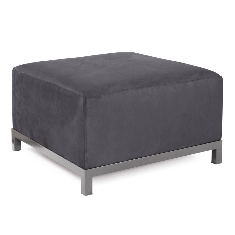 Howard Elliott Collection Axis Ottoman Regency Gray Slipcover (Cover Only)