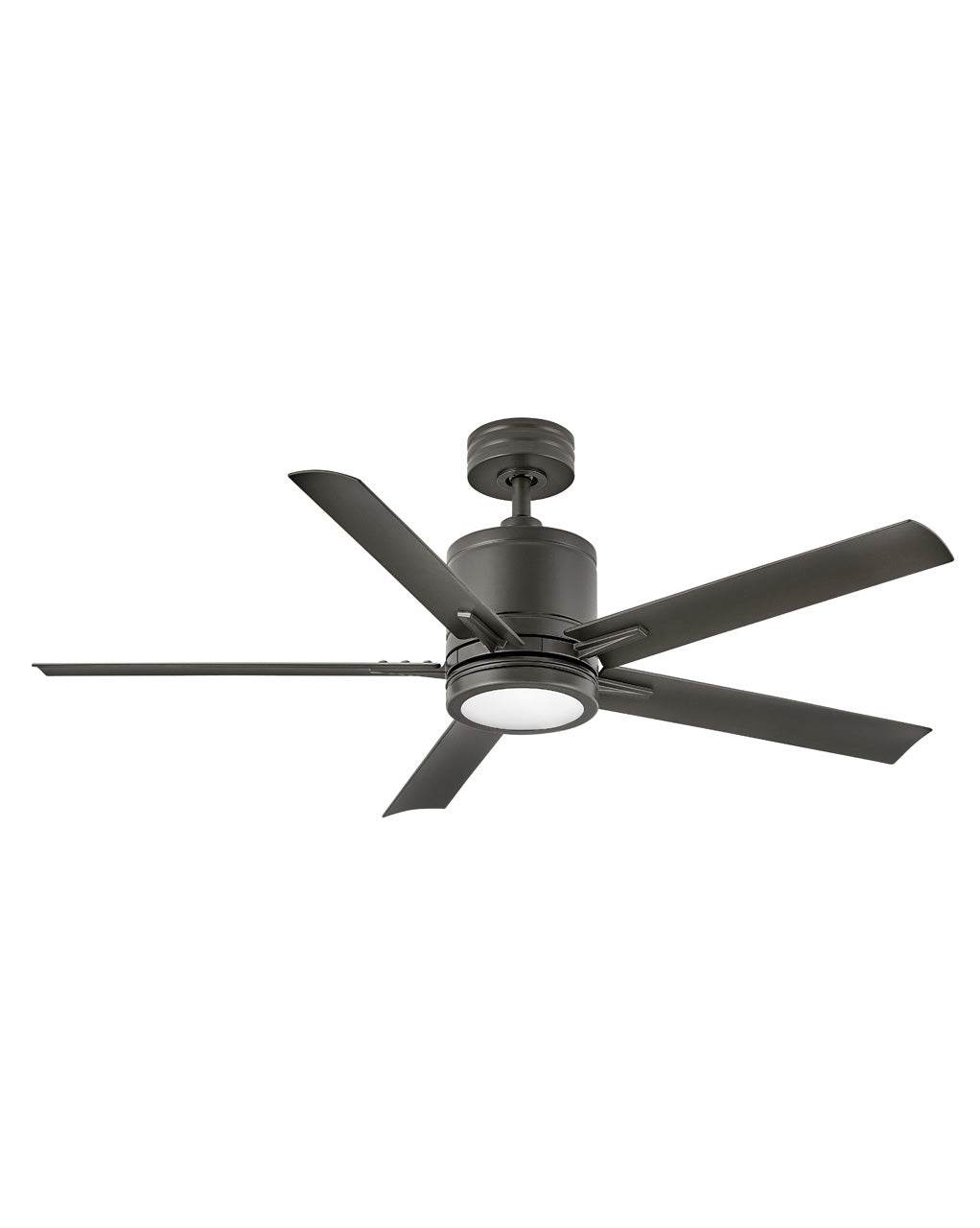 Hinkley Vail LED Fan Outdoor Ceiling Fans Hinkley 52 Metallic Matte Bronze Metallic Matte Bronze