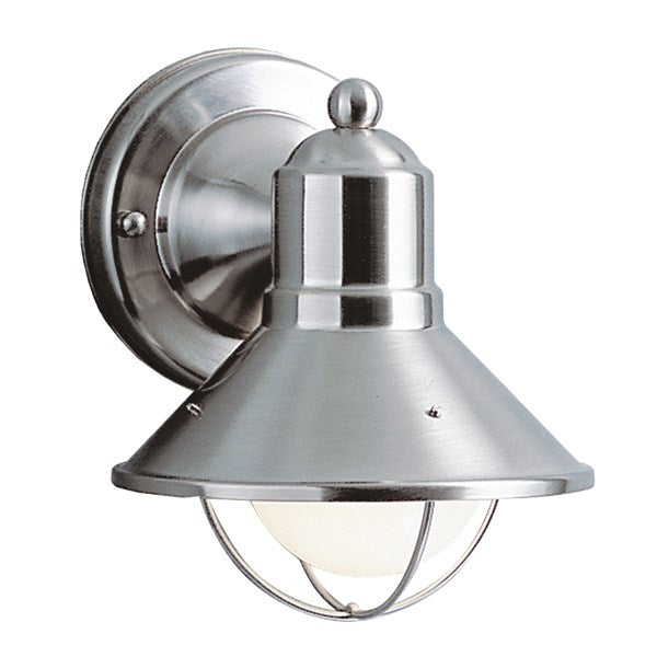 Kichler Seaside Outdoor Wall Outdoor Wall Lights Kichler Brushed Nickel 6x7.5